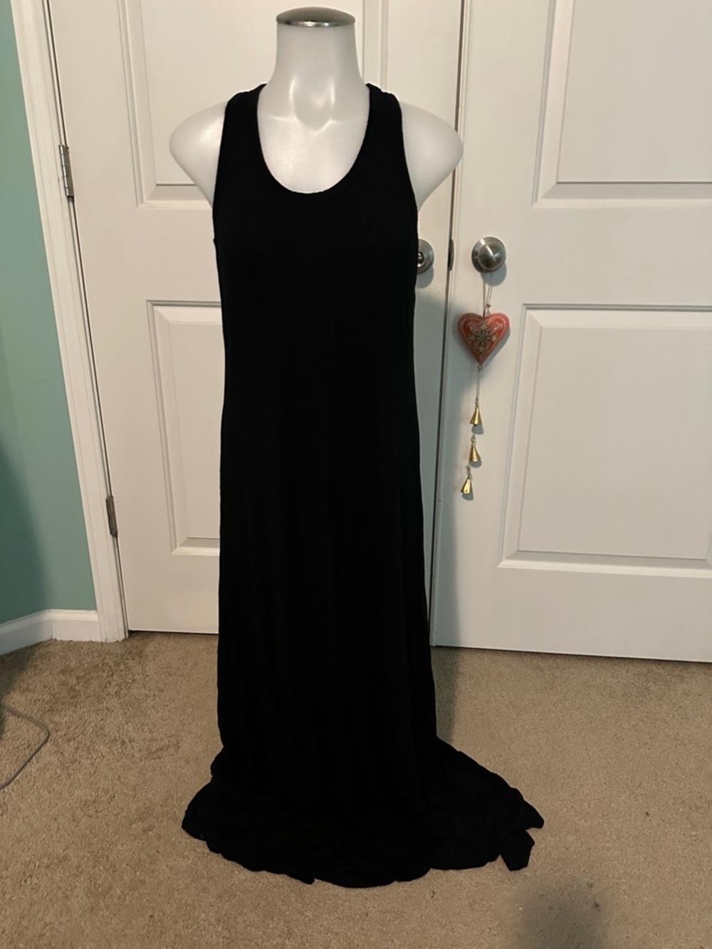 Karen Kane Black Sleeveless Racerback Maxi Dress